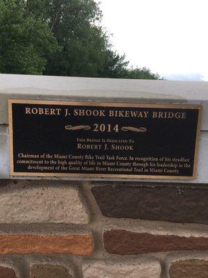 Bike bridge between Piqua and Troy