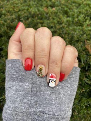 Christmas nail art by Ananda