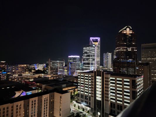 view from rooftop pool area