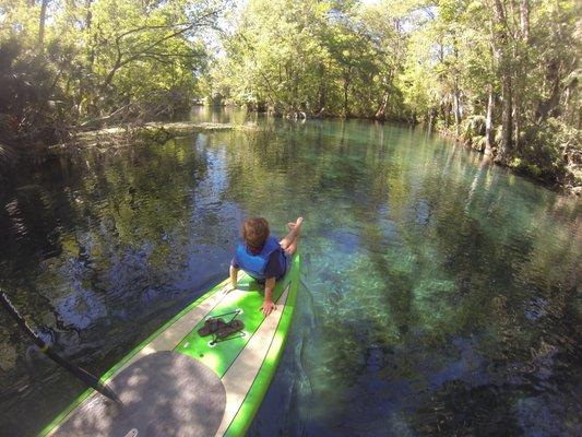 SUP Tour with Grandkids at Silver Springs.