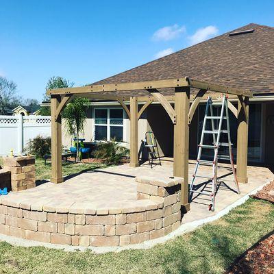 Pergola Progress Photo