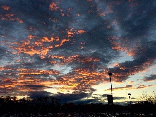 The view outside the pool ... gotta love Fall skies