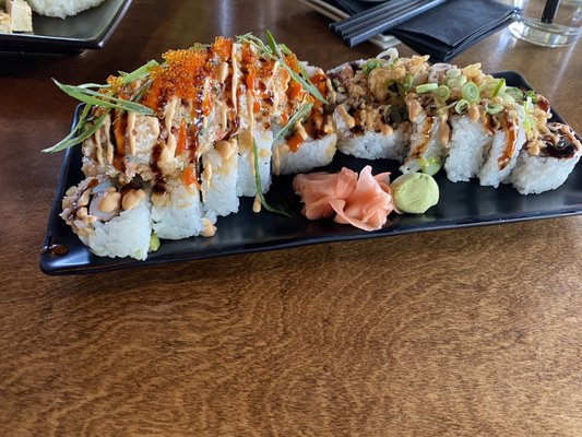 Stepping Stone w/Crab Salad & Idaho Roll.