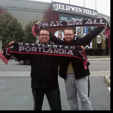 A few fans wanted to make a scarf that would reflect their love of the Timbers and their nerdy side.