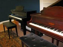 The Studio features a Chickering acoustic grand piano, plus the latest Yamaha Avant Grand hybrid digital piano.