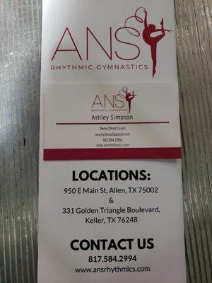 My daughter is taking a trial class.Currently @another gymnastics place in Allen but ANS came2 her school &caught her interest.