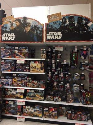 Star Wars toy section.