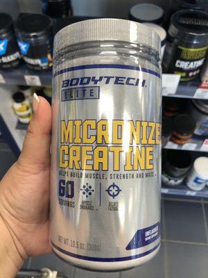 Creatine good absorption micronized, but it's like powder sugar texture lol!