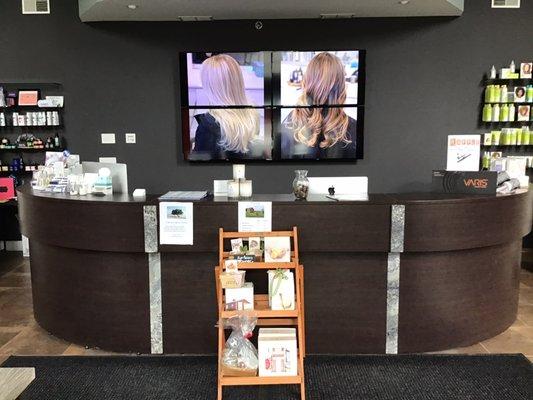 Our front reception desk