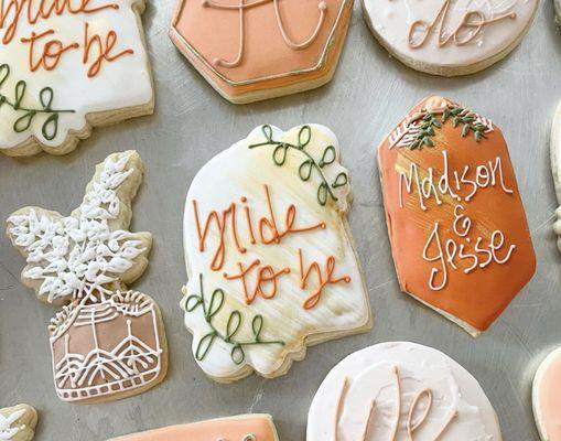 Wedding shower cookies