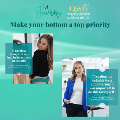 Ask us about the treatment and consultation! #byebyecellulite #qwo #jovem #jovemspa #dominion #medspa