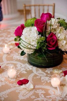 Tablecloth rented from CPR