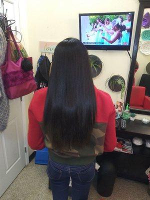 Blow out 100% Natural Hair