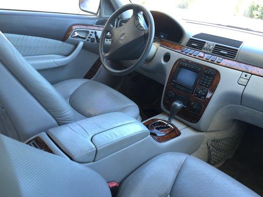 Front cockpit after cleaning