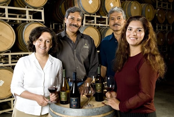 The Principals of Ceja Vineyards -- Amelia, Pedro, Armando and Martha Ceja