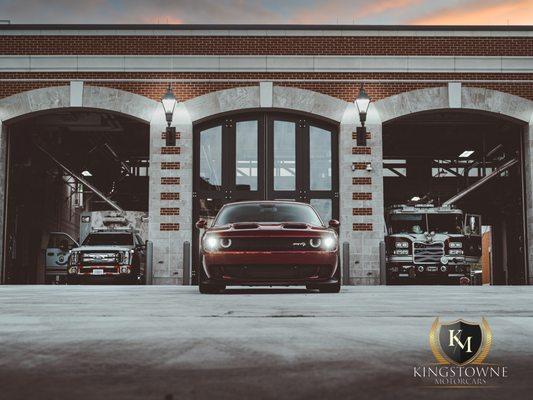 This angry Hellcat sits in front of the Greater Manassas Volunteer Rescue Squad