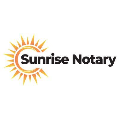 Sunrise Notary Logo