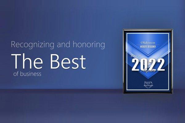 Selected for the 2022 Best of Naples Award in the Website Designer category by the Naples Award Program.