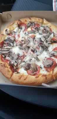 MUSHROOM AND PEPPERONI PIZZA