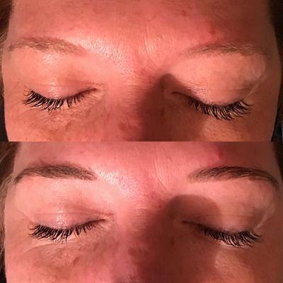 Before & After Brow Wax & Tint