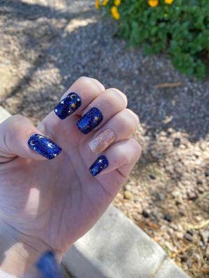 Starry night nails :)