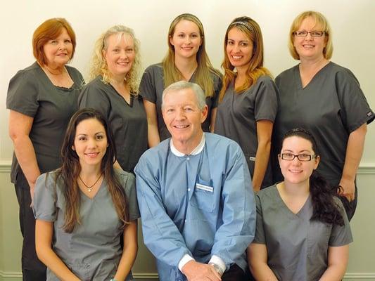 The friendly and professional team at Dr. Burkhart's Orange City Family Dentist office.