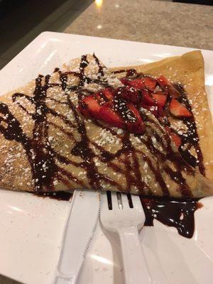 Chocolate & Strawberry crepe - delicious!