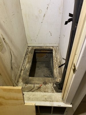 Removed furnace