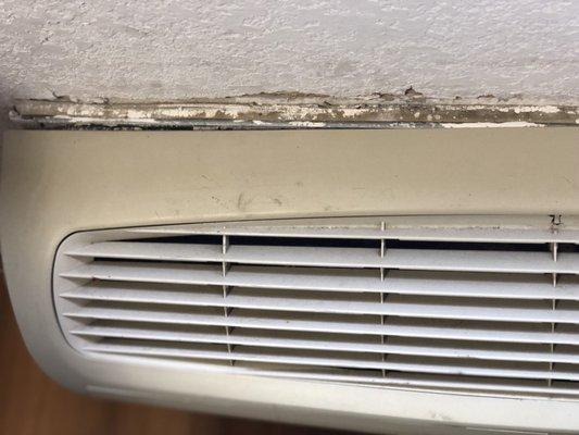 Wall heater/air conditioner water damage and is plugged in, Oh no!!!