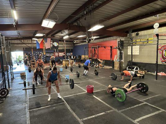 Group CrossFit class