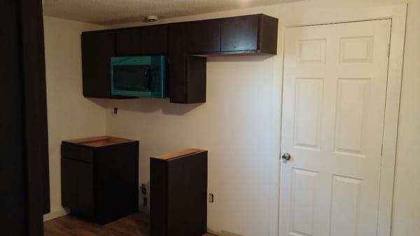 New cabinets