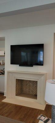 Soundbar Installation with no cords and wires showing!!! Give us a call (833) HANG-TVS