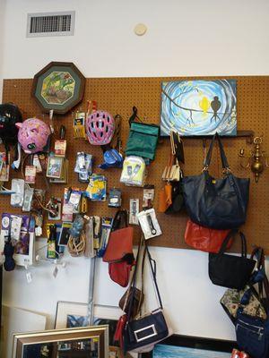 We have Ladies  Purses, and  a great  Selection of  Household items.