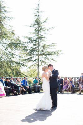 Rachel & Phil's first dance at their Oakland Nature Friends Wedding (2016)