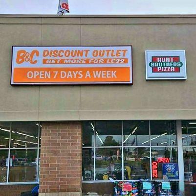 Outside view of B&C Discount Outlet LLC.