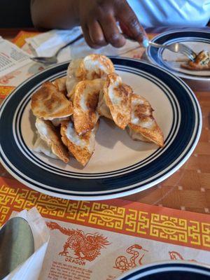 Fried pork dumplings