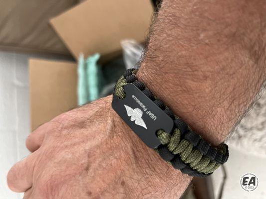 Paracord Bracelet with Printed Logo