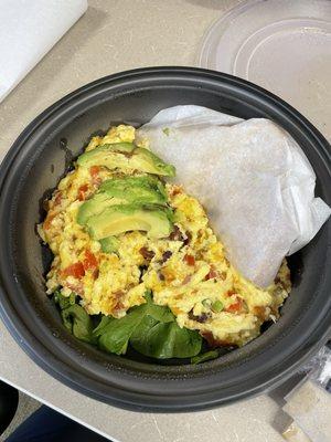 Bacon Avocado Egg Bowl