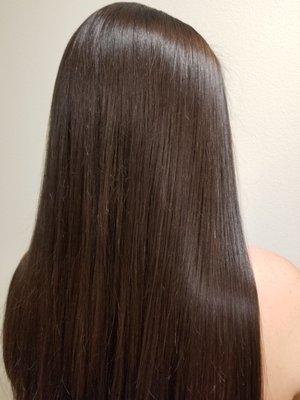 Ammonia- free hair color is so shiny!