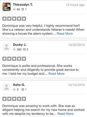 Reviews from my customers