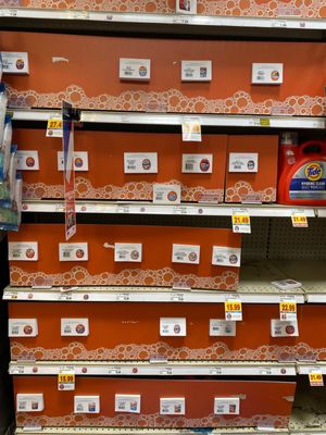 Laundry soap aisle. Take card to register to purchase.