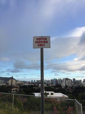 Designated parking stalls