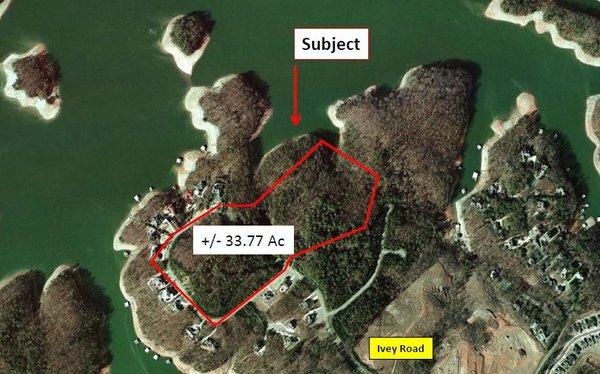 33 acres on Lake Lanier near Cresswind Unique zoning