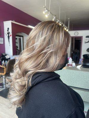 Diseño de color, balayage.