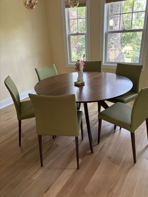 Dining room table and chairs from Urban Natural.