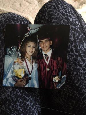 My formal High School graduation. Adrian Cordova (R.I.P) abd I.