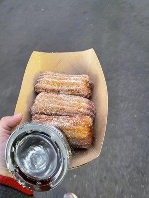 Large churros instead of skinny churros