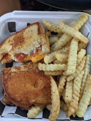 Parm Crusted Grilled Cheese