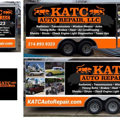 Rolling ad for Katc Auto while traveling to car shows