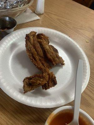 Fried pig ear